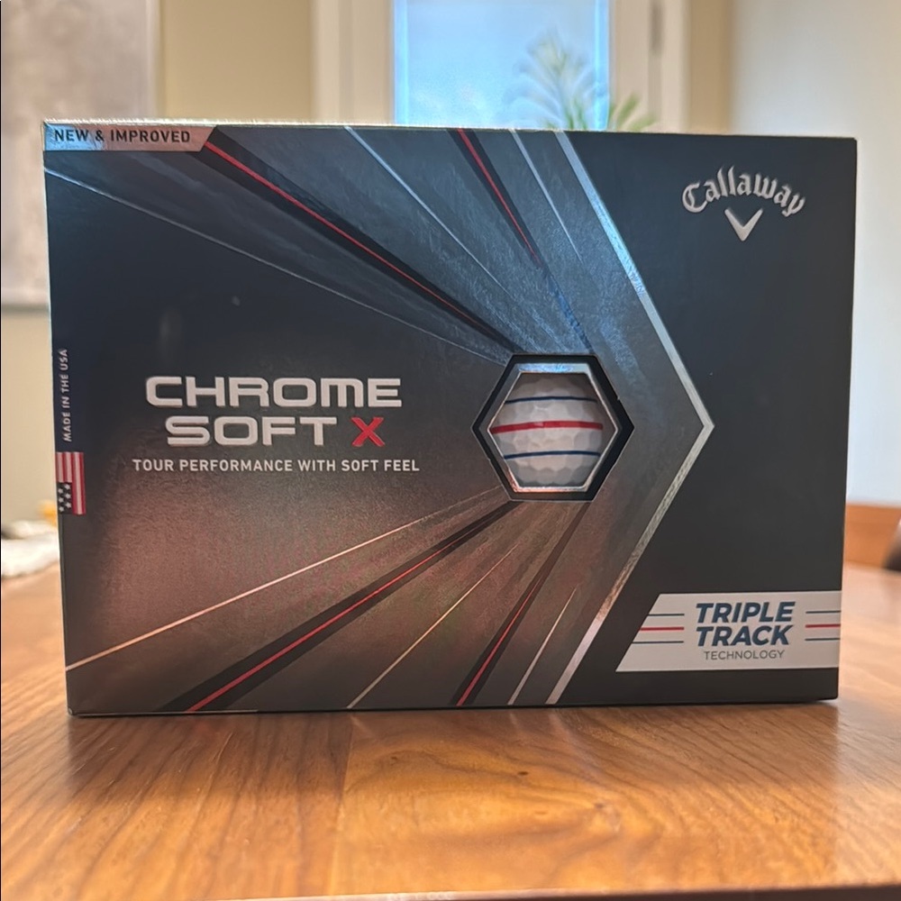Callaway Chrome Soft X with Triple Track 12 pack golf balls new in boxes